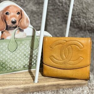 CHANEL Yellow Wallet